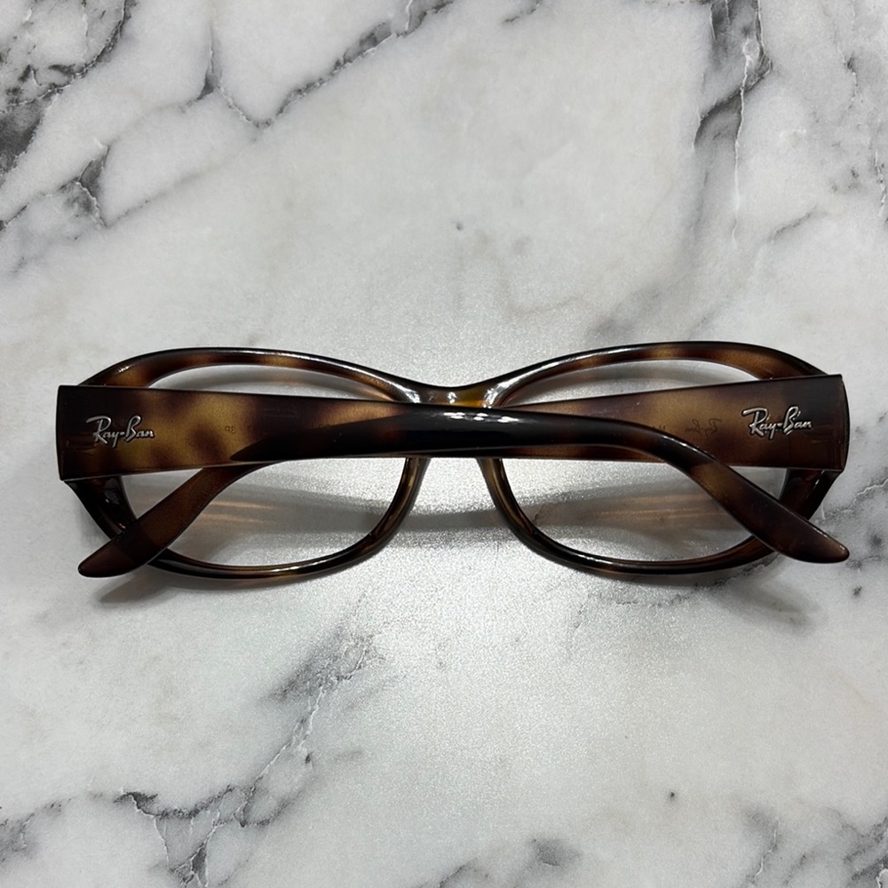 Ray-Ban Tortoise Brown 4061 642/57 Polarized Frames with leather case